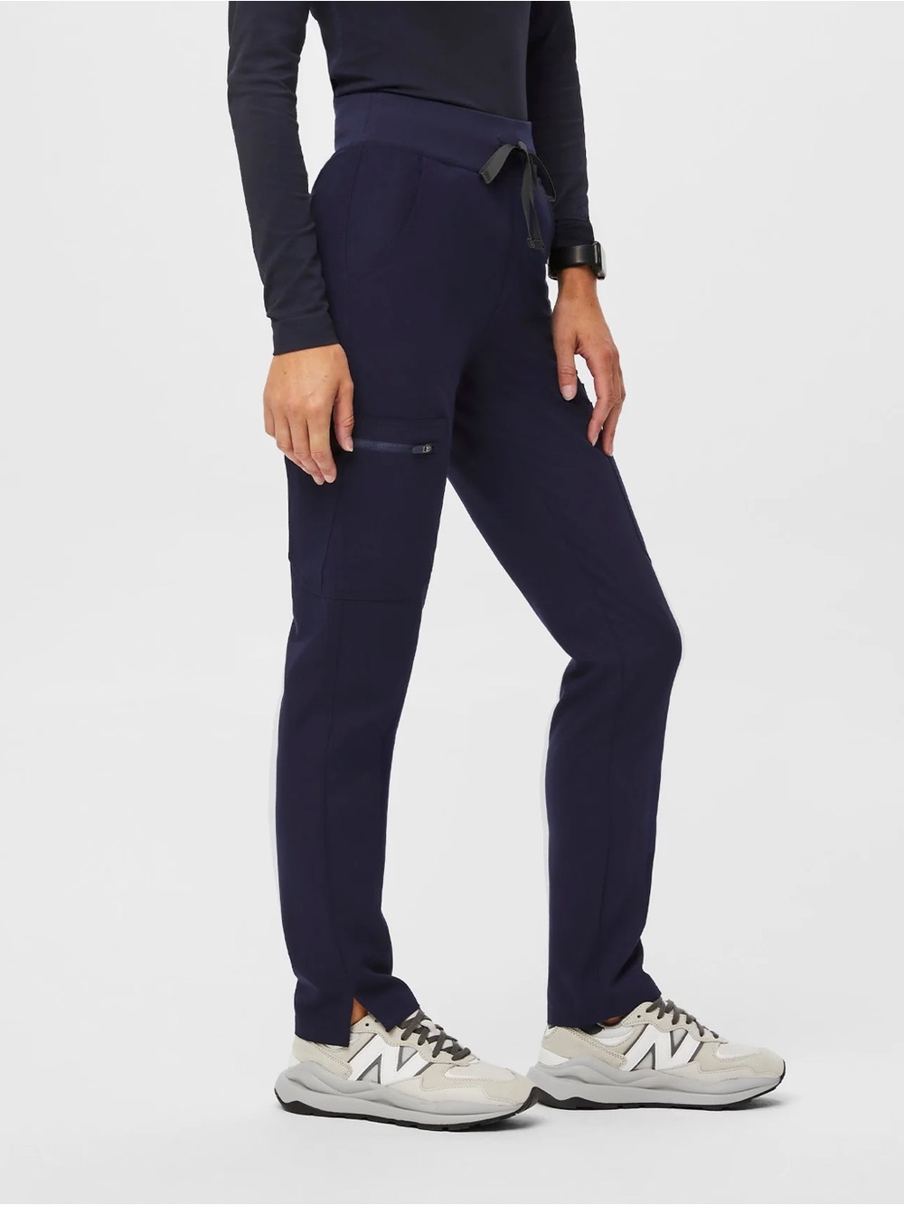 FIGS Yola Skinny Scub Pants 2.0 in Navy | XS/P
